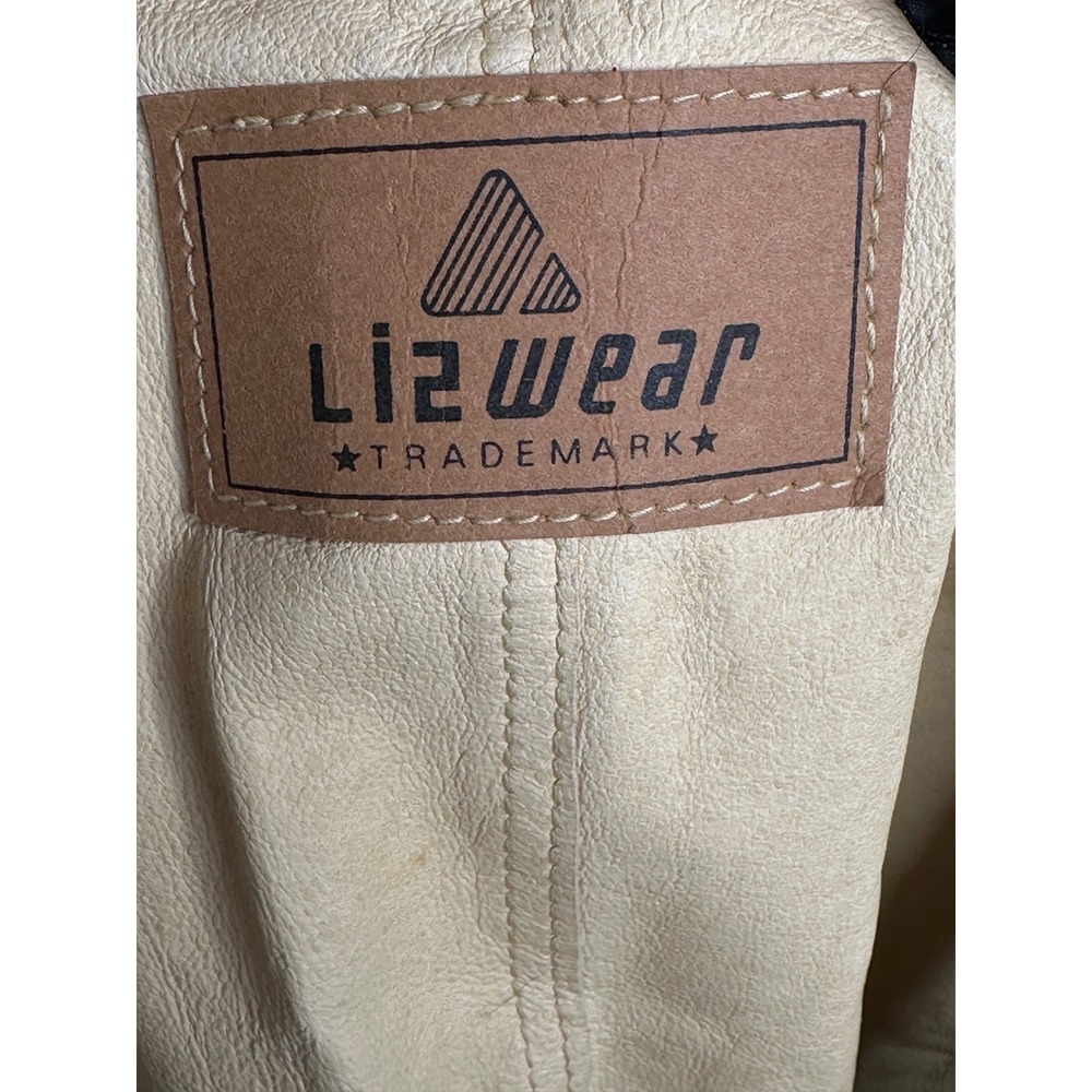 Liz Claiborne Lizwear Vest Medium Tan Suede Leather Vintage 90s Boho Western NEW - Picture 6 of 10